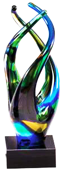 Spiral Nebula Art Glass Award copy